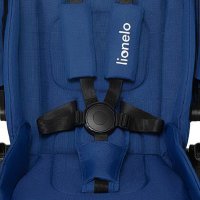 Carucior Lionelo Mika 2 in 1 Cadru din aluminiu, Cu landou intarit si salteluta moale, Reversibil, Maner ajustabil, Plasa de tantari, Husa de ploaie, de picioare, Sarcina maxima 22 kg, Standard de siguranta EN1888-1 albastru - 1