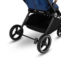 Carucior Lionelo Mika 2 in 1 Cadru din aluminiu, Cu landou intarit si salteluta moale, Reversibil, Maner ajustabil, Plasa de tantari, Husa de ploaie, de picioare, Sarcina maxima 22 kg, Standard de siguranta EN1888-1 albastru - 4