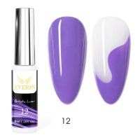Artistic Liner Gel EVERIN 8ml – 12 | Gel liner lila pentru designuri nail art, contururi și detalii fine - 1