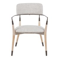Scaun, Sentana, Crem, 56.5x56x79 cm - 4