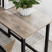 Birou de Colt Vasagle Negru-Ivoar 140x130x92.2 cm - 3
