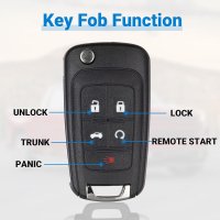 Cheie Auto Completa Programabila, Compatibila Chevrolet Captiva, Cruze, Malibu, Opel Antara, cu 4+1 butoane - 5