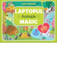 Carte sonora Laptopul Magic - Animale cu 100+ Sunete si 5 Jocuri Educative - 1