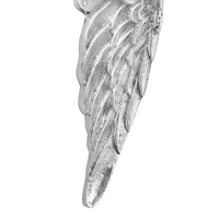 Sculptura Aripi de Inger Argintii 91x31x5 cm din Aluminiu - 7