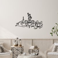 Tablou metalic Newyork Negru 120x67x1.5 cm - 3