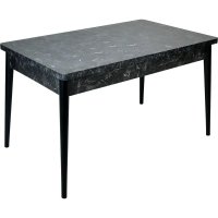 Masa bucatarie Brigitte, culoare negru, 120 cm - 1