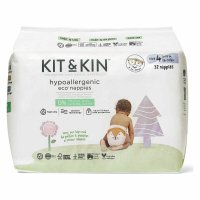 Scutece Eco Hipoalergenice Kit&Kin, Marimea 4, 32 buc, 9-14 kg, De unica folosinta - 1