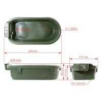 Adapatoare Vaci si Cai 1000 L pentru Pasune din Plastic Rezistent la UV, Kerbl - 11