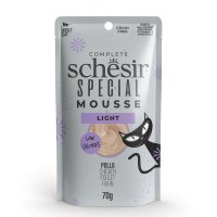 SCHESIR Special Light, Pui, plic hrană umedă fără cereale pisici, obezitate, (mousse), 70g - 2