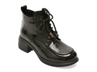 Ghete dama FLAVIA PASSINI 88603, negre, din piele naturala lacuita - 1