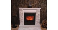 Semineu electric Rock alb & Cristina, Art Flame, 903x980x300 mm, 2000W - 2