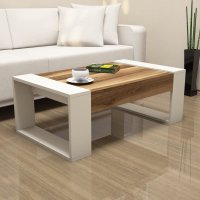 Masuta de Cafea Venüs - Walnut, Crem - 1