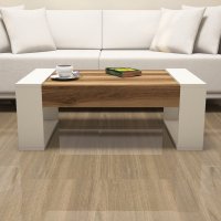 Masuta de Cafea Venüs - Walnut, Crem - 2