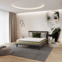 Saltea PREMIER cu arcuri, 100x190 cm, H 23 cm, fata vara fata iarna - 1