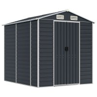 Sopron de gradina antracit din otel galvanizat - 191x215x198 cm - 1