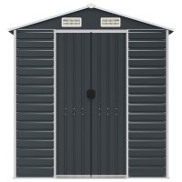 Sopron de gradina antracit din otel galvanizat - 191x215x198 cm - 4