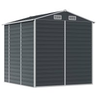 Sopron de gradina antracit din otel galvanizat - 191x215x198 cm - 7