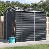 Sopron de gradina antracit din otel galvanizat - 191x215x198 cm - 2