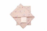 Lenjerie de pat pentru copii 4 piese Ursuletul Martinica roz 63x127 cm 110x125 cm - 7