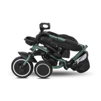 Tricicleta pentru copii Lorelli Freccia Black Green multifunctionala, pliabila, sezut rotativ 360 grade, greutate admisa 25 kg, roti Eva - 4