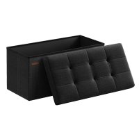 Cufar de depozitare pliabil Songmics Negru 76x38x38 cm - 2
