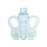 Jucarie de dentitie Lorelli Butterfly pentru bebelusi, refrigeranta, 3 luni+, Albastru - 1