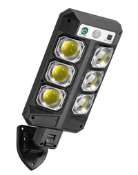 Lampa solara LED 3 moduri iluminare Senzor miscare Telecomanda Negru SH 804B - 1