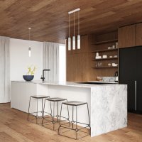 Lustra Suspendata Borgio Alb 30x6x90 cm - Eleganta Moderna - 7