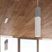 Lustra Suspendata Borgio Alb 30x6x90 cm - Eleganta Moderna - 8
