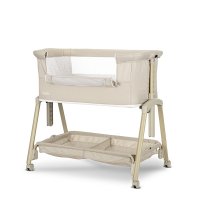 Patut pentru copii Lorelli Layla Beige 2 in 1 Co Sleeper, cu latura pliabila, reglabil pe inaltime, sistem anti-reflux - 2