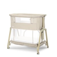 Patut pentru copii Lorelli Layla Beige 2 in 1 Co Sleeper, cu latura pliabila, reglabil pe inaltime, sistem anti-reflux - 3