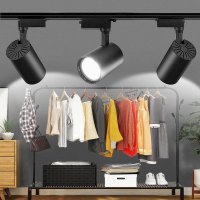 Spot LED Techstar® Tracklights, Pentru Sina RailRacks Monofazata Tip L, 20w, 6500k Lumina Rece, Iluminat Directionabil - 10