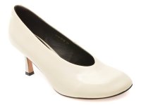 Pantofi eleganti EPICA albi, 639801, din piele naturala lacuita - 1