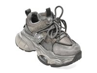 Ghete pentru femei GRYXX gri, model 251719, din piele ecologica - 1
