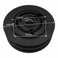 Ambreiaj Compatibil Honda 148mm x 25mm -2 canale 17mm - 2