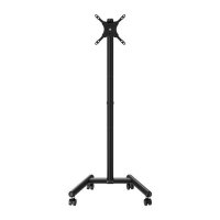 Stand TV mobil Techly ICA-TR60 cu roti, pentru televizoare de 13-50 inch, inaltime ajustabila, capacitate maxima 20kg, Negru - 1