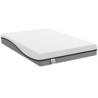 Saltea HOMCOM 140x200cm H3 mediu-firma 20 cm inaltime, Ergonomica si Respiranta din spuma memory cu gel, OEKO-TEX & CertiPUR | Aosom Romania - 1