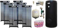 Pachet sistem solar presurizat, panou Fornello 60 Tuburi Heat Pipe, Boiler cu 2 serpentine Fornello SOL 500 LT 2S, controller, vas expansiune, grup pompare, aerisitor 1/2, antigel - 1