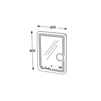 Oglinda LED pentru baie Pacific Pierre Cardin 80 x 60 cm cu Senzor Touch - 3