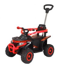 ATV electric cu maner 4 in 1, pentru copii 1-3 ani, Kinderauto Hercules, 35W, 6V, telecomanda, premium, rosu - 1