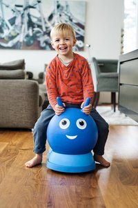Saritor gonflabil si vehicul ride-on 2 in 1 Micro Air Hopper Blue 18-36 luni, greutate admisa 25 kg - 7