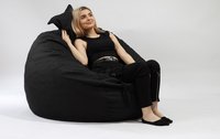 Fotoliu Pufrelax king size perna decorativa eerie black umplut cu fulgi de burete memory mix - 2