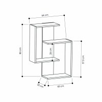 Raft Paranoid Antracit 64x85x22 cm - 5