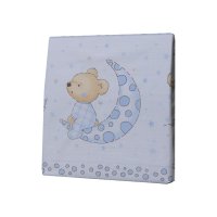 Cearceaf din bumbac pentru saltea 120x60 cm Bear Dreams Alb Beberoyal - 1