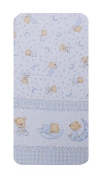 Cearceaf din bumbac pentru saltea 120x60 cm Bear Dreams Alb Beberoyal - 2
