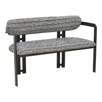 Banca, Berdona, Pako, Negru 120x47x78 cm - 1