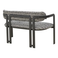 Banca, Berdona, Pako, Negru 120x47x78 cm - 2