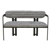 Banca, Berdona, Pako, Negru 120x47x78 cm - 4