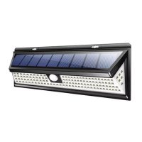 Lampa solara de perete cu 118 LED-uri COB si senzor de miscare PIR, 2200mAh, rezistenta la apa IP65 - 1