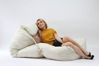 Fotoliu Pufrelax Yoga XL cu Perna Moon Grey - Gama Premium umplut cu fulgi de burete memory mix - 2